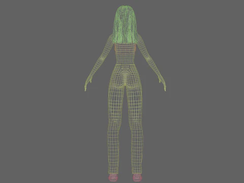 Basic cool woman V29503 3D Model