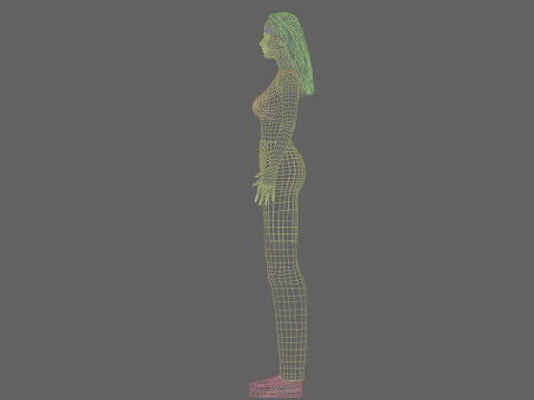Basic cool woman V29503 3D Model