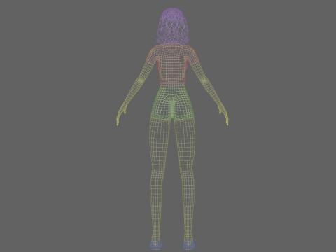 Basic cute Woman V21083 Modello 3D
