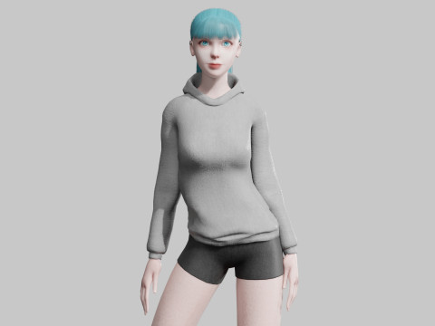 Basic Standard woman V23075 3D Model
