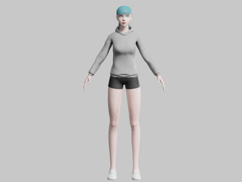 Basic Standard woman V23075 Model 3D