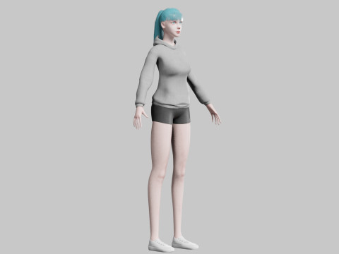 Basic Standard woman V23075 Model 3D