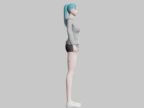 Basic Standard woman V23075 Model 3D