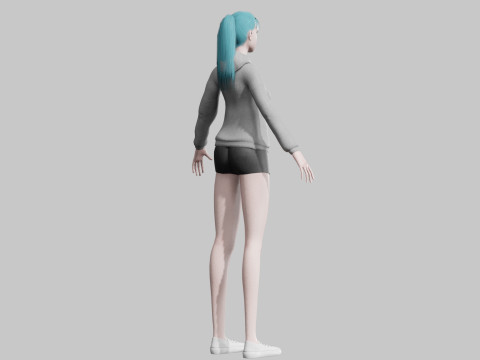 Basic Standard woman V23075 Model 3D
