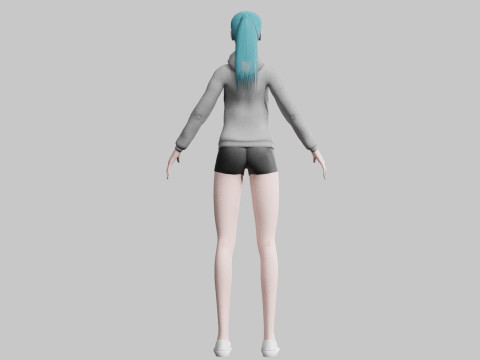 Basic Standard woman V23075 Model 3D