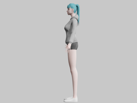 Basic Standard woman V23075 Model 3D