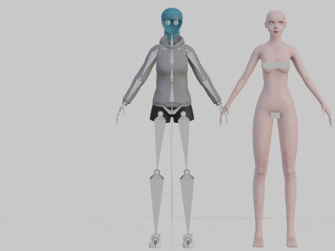Basic Standard woman V23075 Model 3D