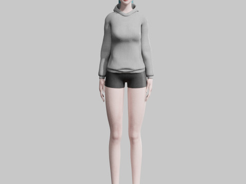 Basic Standard woman V23075 Model 3D