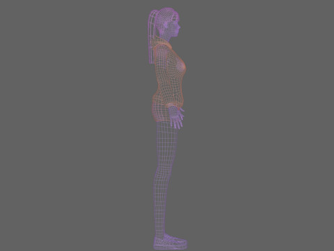 Basic Standard woman V23075 Model 3D