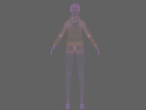 Basic Standard woman V23075 Model 3D