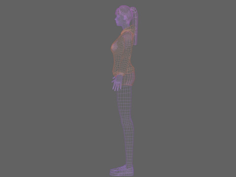 Basic Standard woman V23075 Model 3D