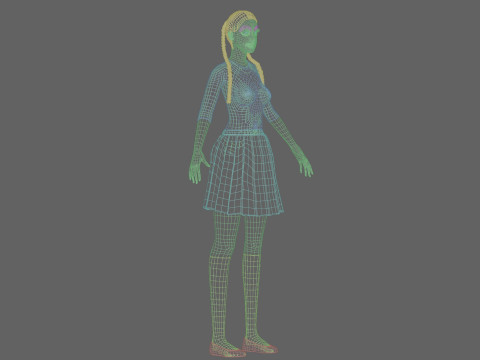 Basic sweet Woman V32124 Modelo 3D