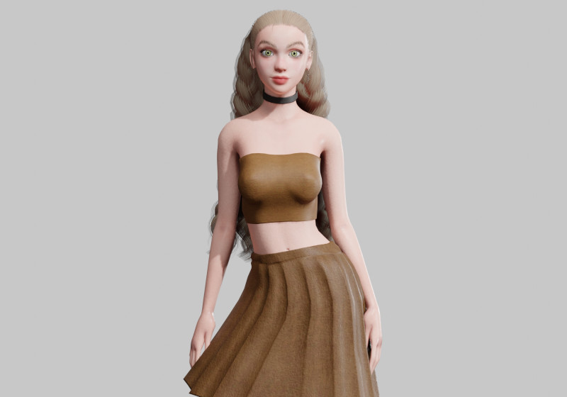 Beautiful Basic Woman V30032 Modèle 3D .c4d .max .obj .3ds .fbx .stl .blend