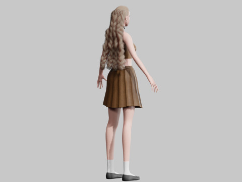 Beautiful Basic Woman V30032 Modèle 3D