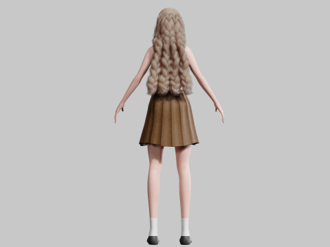 Beautiful Basic Woman V30032 Modèle 3D