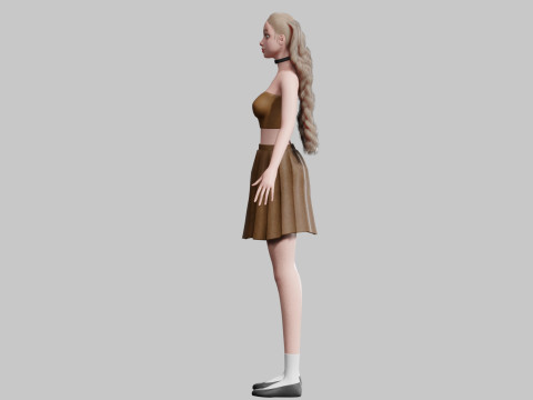 Beautiful Basic Woman V30032 Modèle 3D