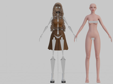 Beautiful Basic Woman V30032 Modèle 3D
