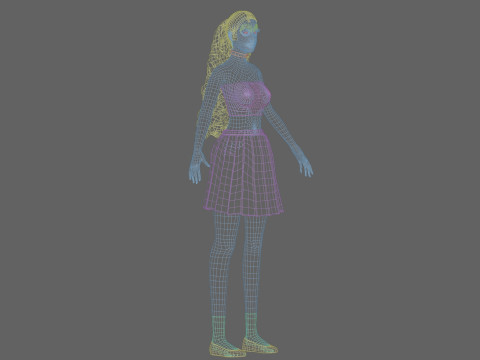 Beautiful Basic Woman V30032 Modèle 3D