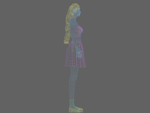 Beautiful Basic Woman V30032 Modèle 3D