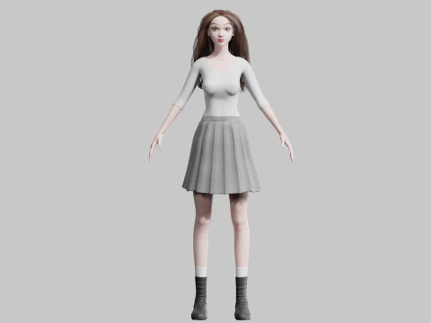 Beautiful Pretty Woman V36356 3D Model
