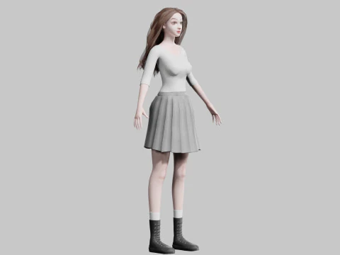 Beautiful Pretty Woman V36356 3D Model