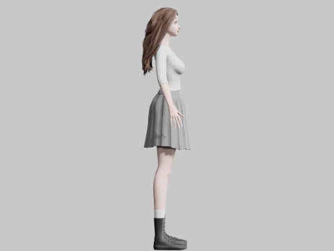 Beautiful Pretty Woman V36356 3D Model
