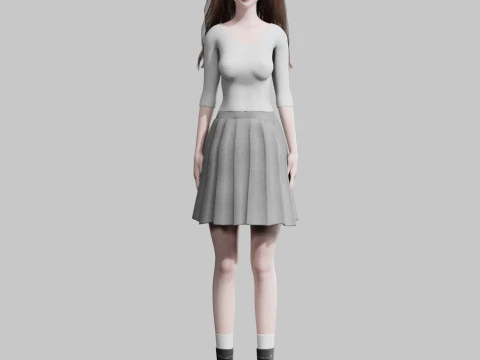 Beautiful Pretty Woman V36356 3D Model