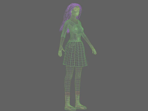 Beautiful Pretty Woman V36356 3D Model