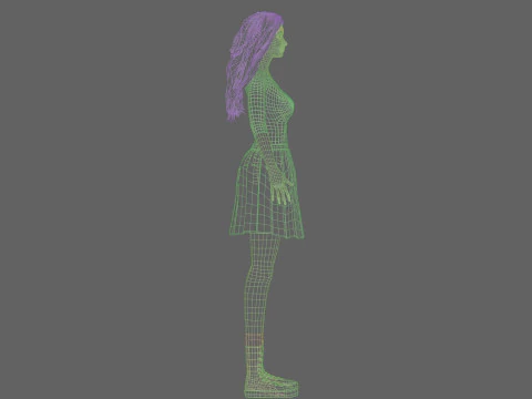 Beautiful Pretty Woman V36356 3D Model