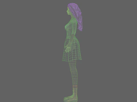 Beautiful Pretty Woman V36356 3D Model