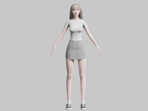 Classic Basic Woman V34758 3D Model
