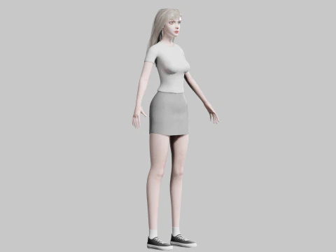 Classic Basic Woman V34758 3D Model