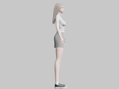 Classic Basic Woman V34758 3D Model