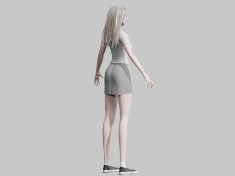 Classic Basic Woman V34758 3D Model