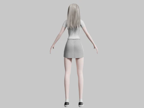 Classic Basic Woman V34758 3D Model