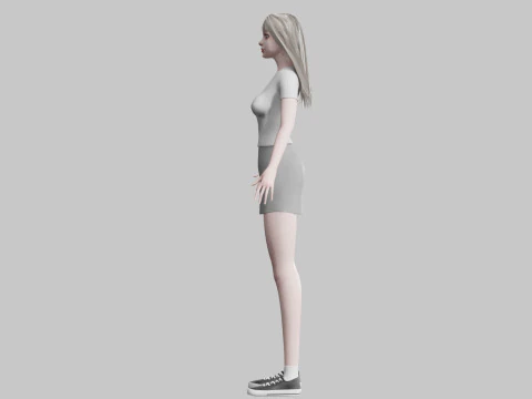 Classic Basic Woman V34758 3D Model