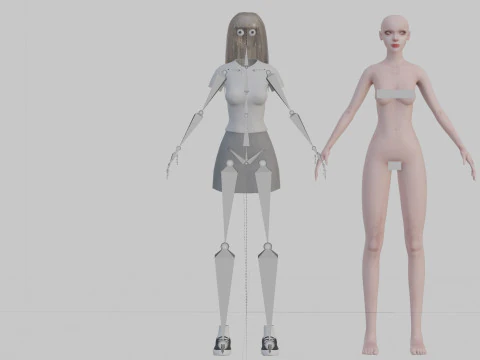 Classic Basic Woman V34758 3D Model