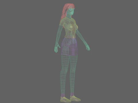 Classic Basic Woman V34758 3D Model