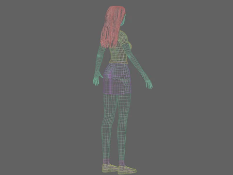 Classic Basic Woman V34758 3D Model
