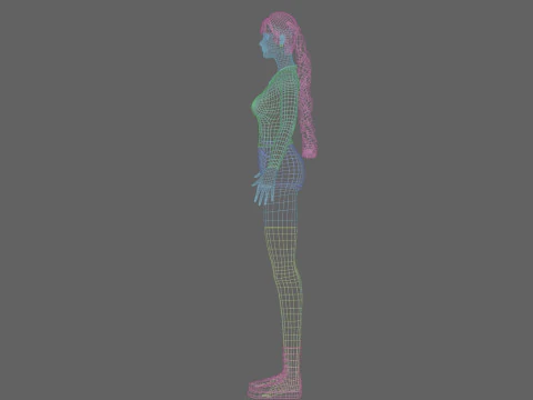 Classic cute Woman V31855 3D Model