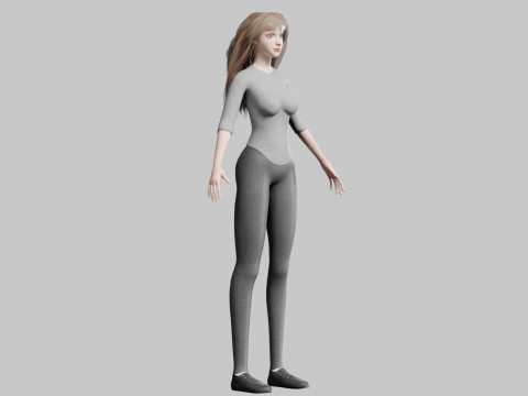 Classic Pretty Woman V35725 Modèle 3D