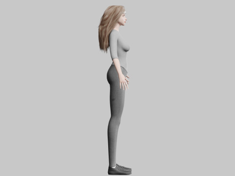 Classic Pretty Woman V35725 Modèle 3D