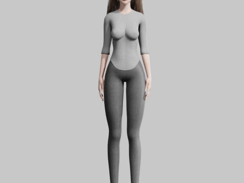 Classic Pretty Woman V35725 Modèle 3D