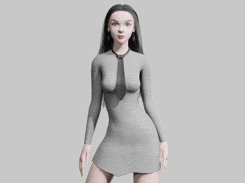 Cool Basic Woman V36078 Modèle 3D