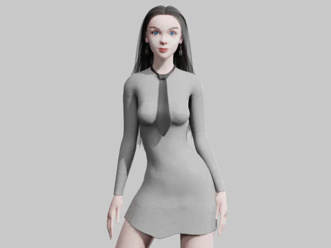 Mulher B&aacute;sica Legal V36078 Modelo 3D
