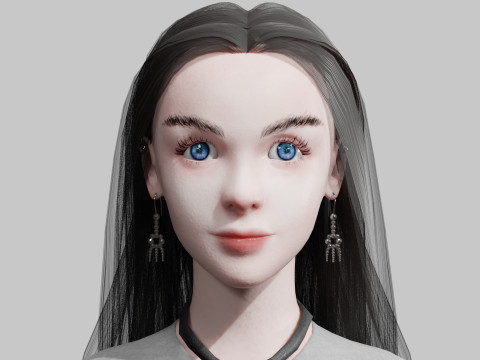 Cool Basic Woman V36078 3D Model