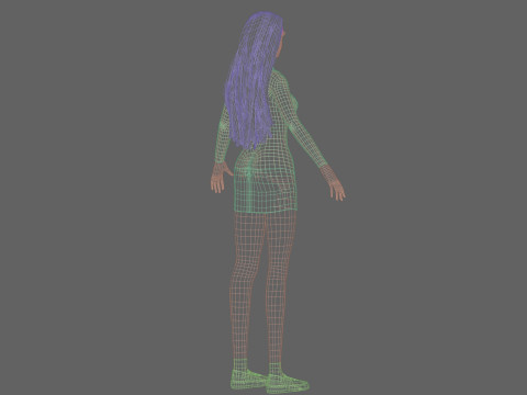 Cool Basic Woman V36078 3D Model
