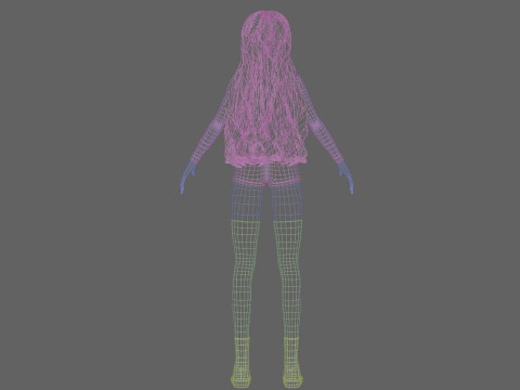 Cool cute Woman V44920 Modello 3D