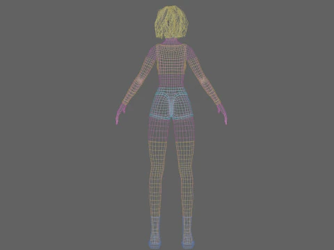 Cute Basic Woman V36934 3D Model