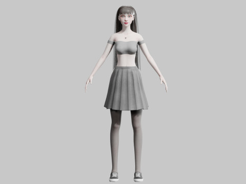 Cute classic Woman V31129 3Dモデル